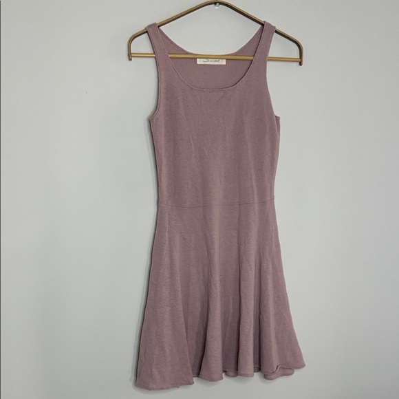Snidel Dresses & Skirts - Chic Hazy Pink Wool Mini Dress